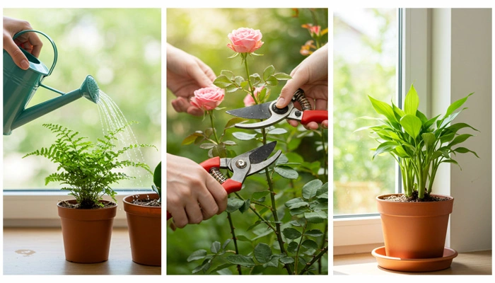 Dicas práticas para cuidar das plantas e mantê-las saudáveis em casa.