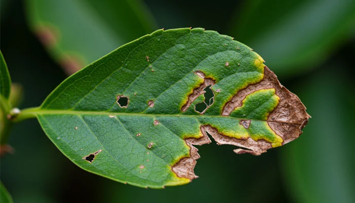 Doenças em plantas: como identificar e tratar problemas nas folhas.