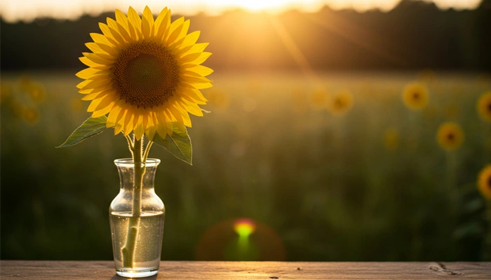 Girassol, flor colorida que estimula emoções positivas e alegria