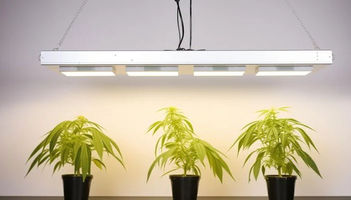 luz nas plantas