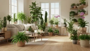 Decoração com plantas: crie um ambiente acolhedor e moderno em casa. 