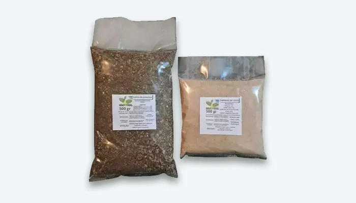 Farinha De Osso e Torta de Mamona Fertilizante 100% Natural Adubo Plantas Vaso