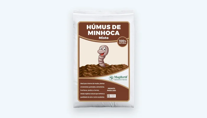 Húmus de Minhoca Adubo 100% Orgânico